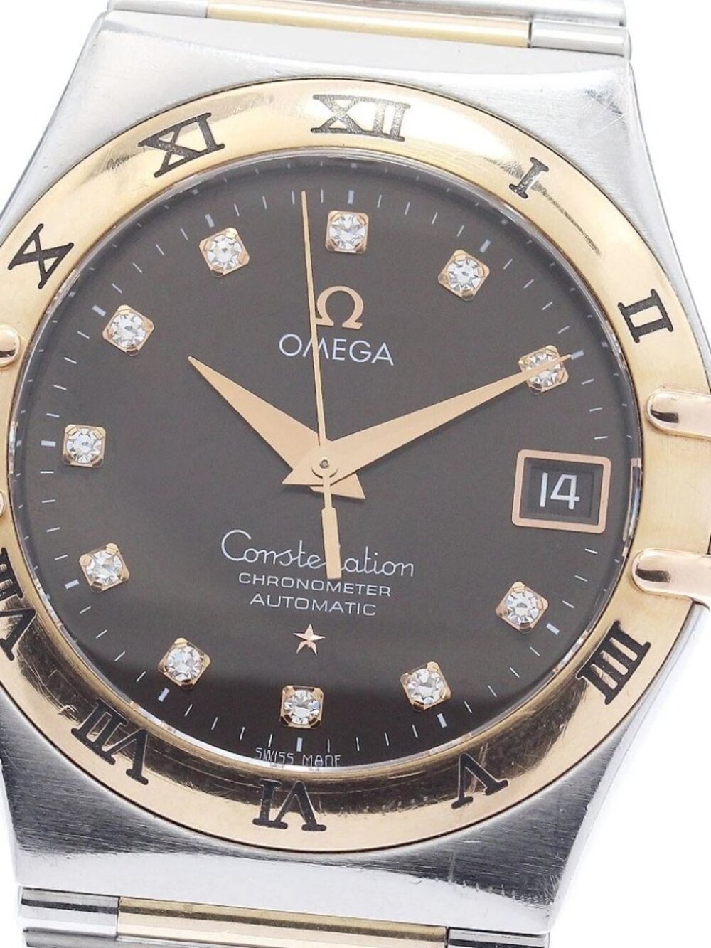 OMEGA Constellation 1301.60 11P diamond Brown Dial Automatic Men's Watch_949356